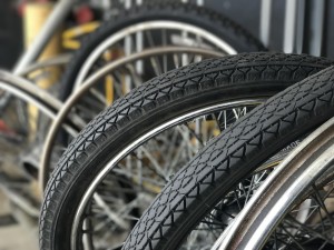 Old Flat Cycle Rubber Repair Tires Wheel Bicycle